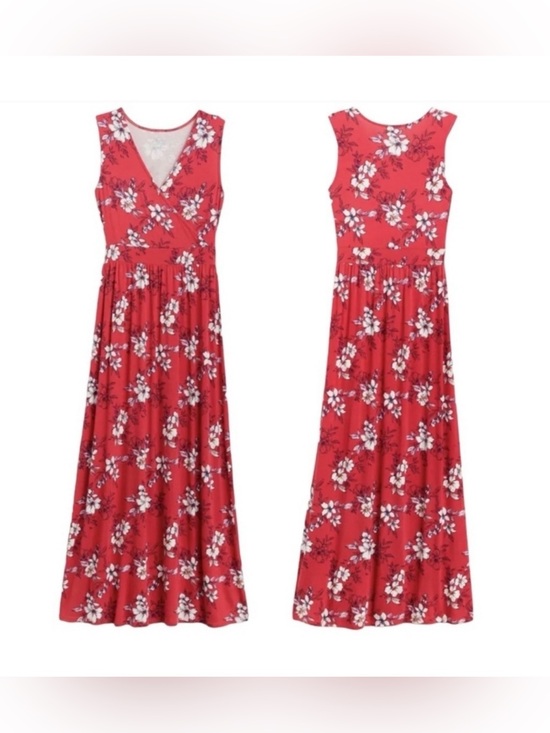 41 Hawthorn | Dresses | 4 Hawthorn Adelina Red Floral Knit Sleeveless ...